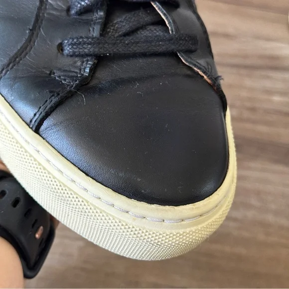 Beckett Simonon black leather sneakers size 44 US 10 - Picture 6 of 14